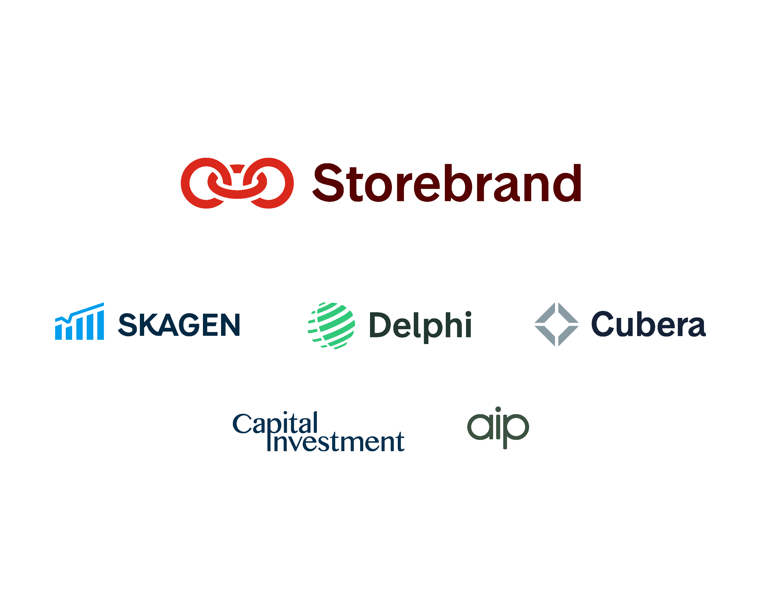 Storebrand AM olika logotyper för olika varumärken